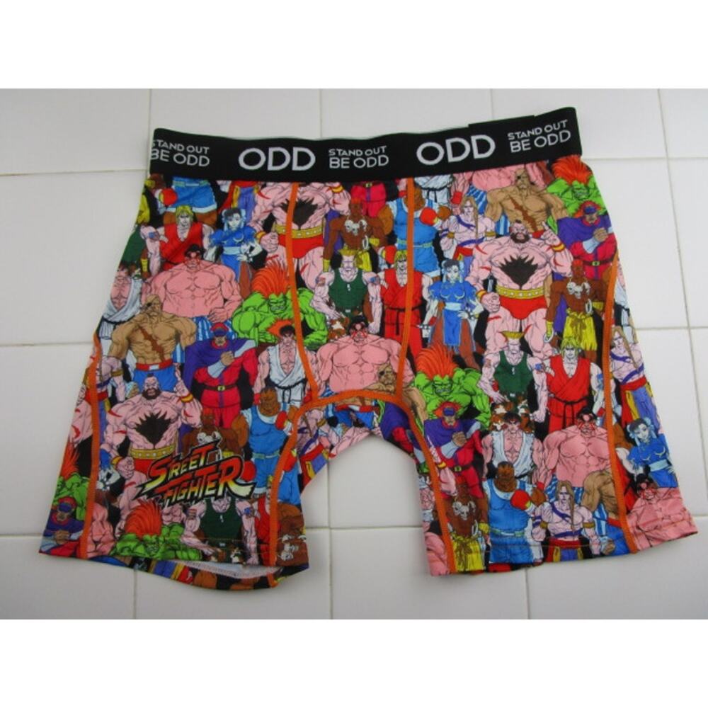 ODD Sox Street Fighter Video‎ Game All Over Print Men's Size Large Boxer Briefs